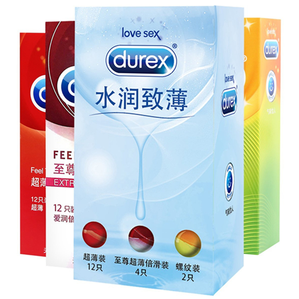 燃烧激情！Durex杜蕾斯避孕套水润致薄礼盒