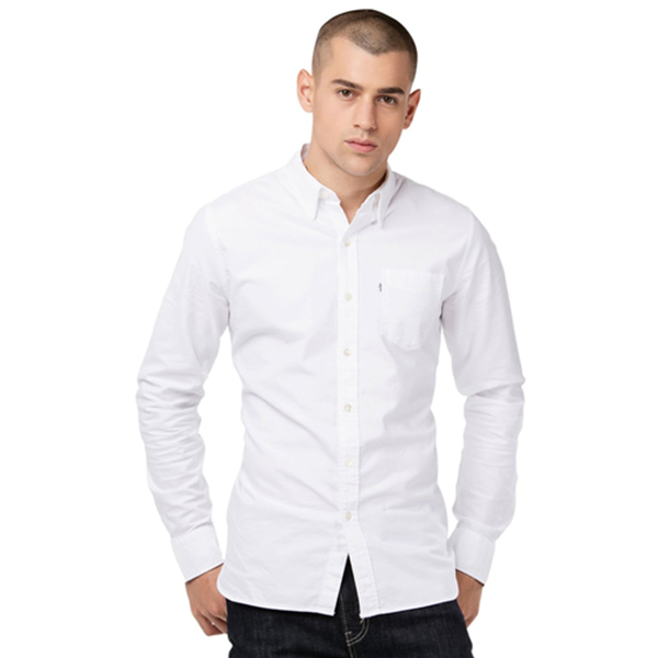 简洁干练！Levi's 李维斯 男式 长袖衬衫 65824-0180