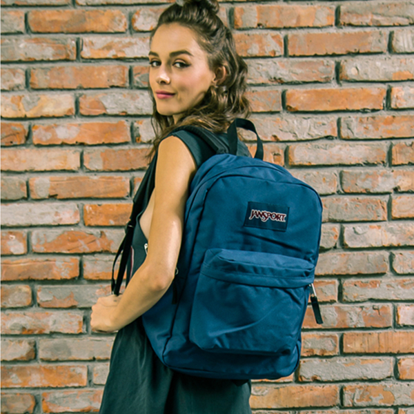 学院风！JanSport杰斯伯SuperBreak校园双肩背包T501