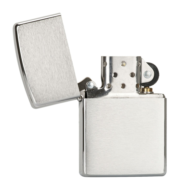 简约经典！Zippo 芝宝 打火机 经典铬沙子 200