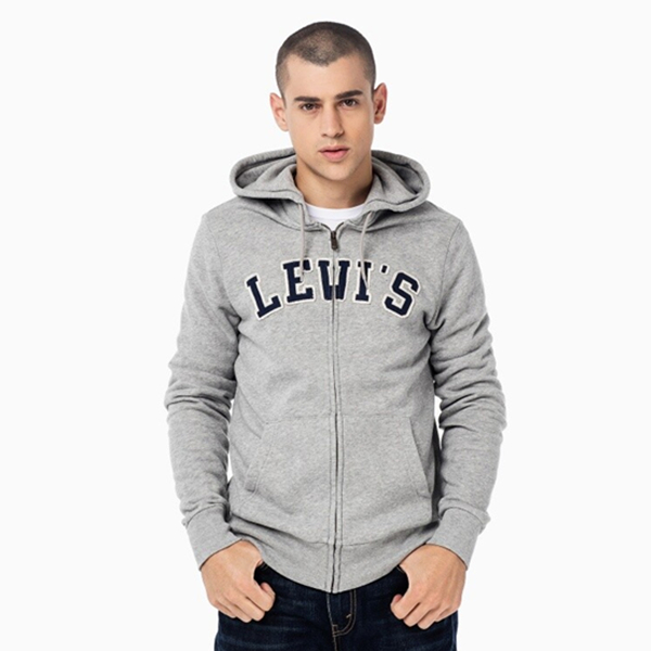 低于双十一！Levi's李维斯男士Logo灰色开衫19625-0009