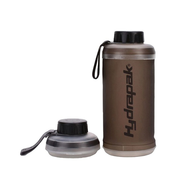 折叠便携！Hydrapak Stash Bottle 创意户外骑行水壶