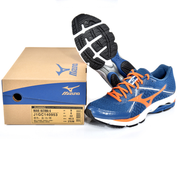 轻盈减震！Mizuno男款运动鞋透气户外跑鞋WAVE ULTIMA 6