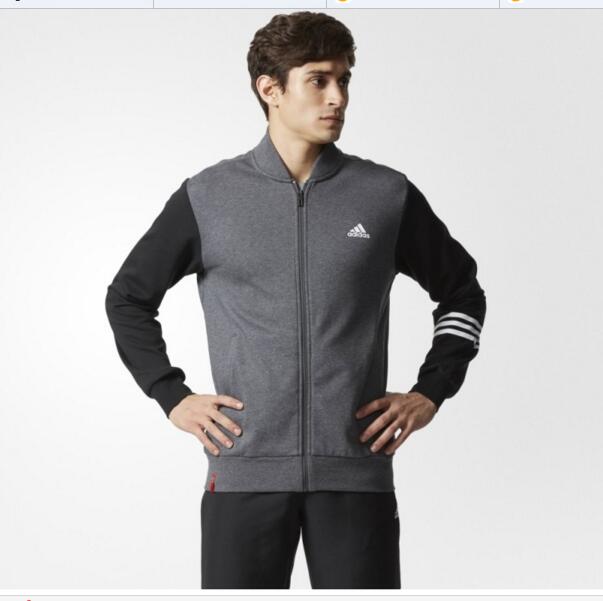 街头时尚！adidas 阿迪达斯 男式 针织茄克 BK5512