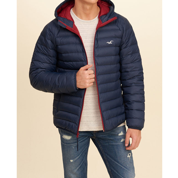保暖有型！Hollister轻便羽绒夹克外套132249