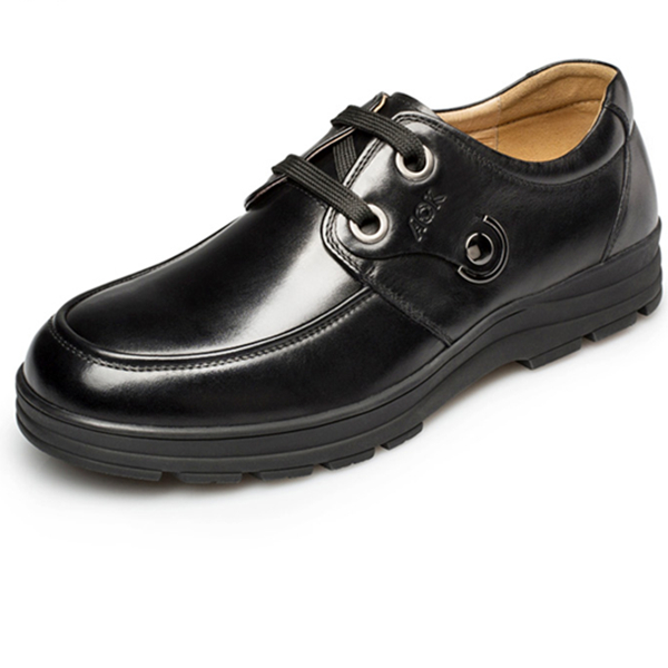 休闲百搭！奥康男士真皮商务休闲鞋163119000