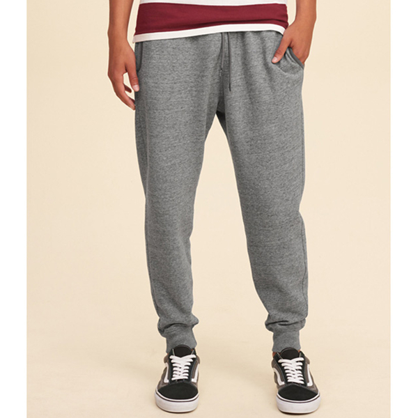 休闲百搭！Hollister织纹抓绒慢跑休闲裤127534