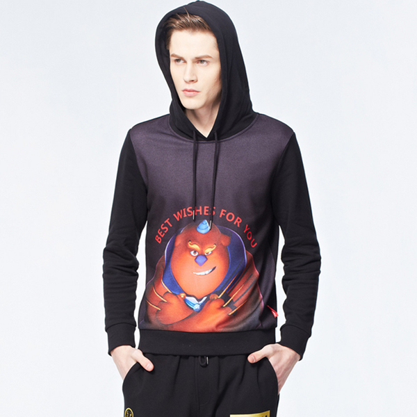 中国风！佐丹奴年兽大作战系列财神连帽套头卫衣90096210