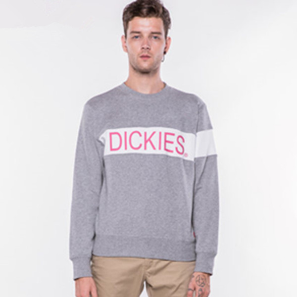 双色可选！Dickies棉毛圈布色块分割字母印花卫衣163M30EC41
