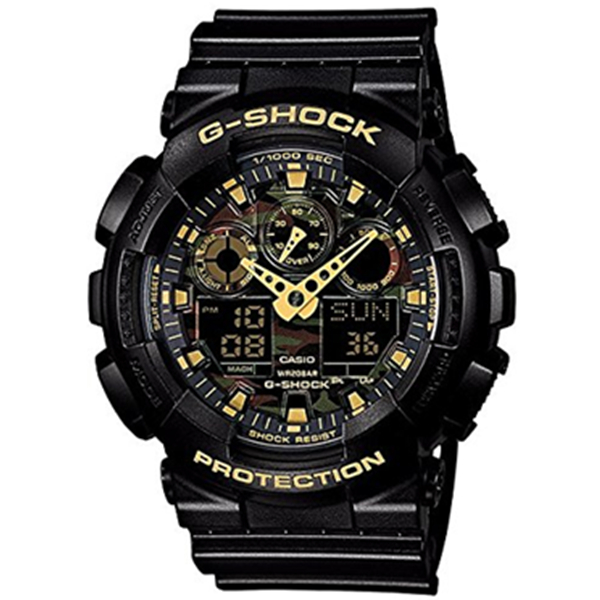 精确计时！CASIO卡西欧G-SHOCK系列运动男表GA-100CF-1A9