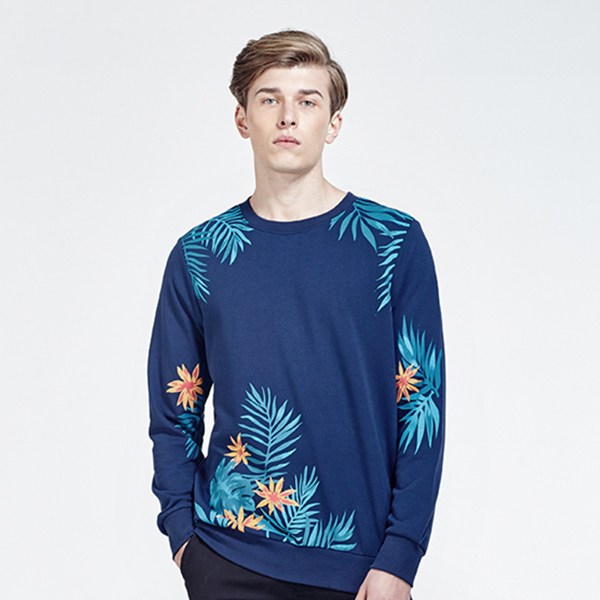 修身百搭！SWJEANS七匹狼春季休闲卫衣171520601202