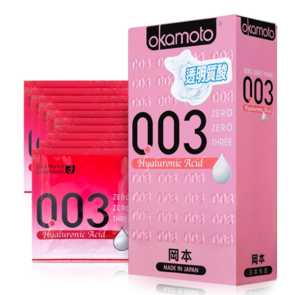 情人节好价！Okamoto冈本避孕套003透明质酸10片装