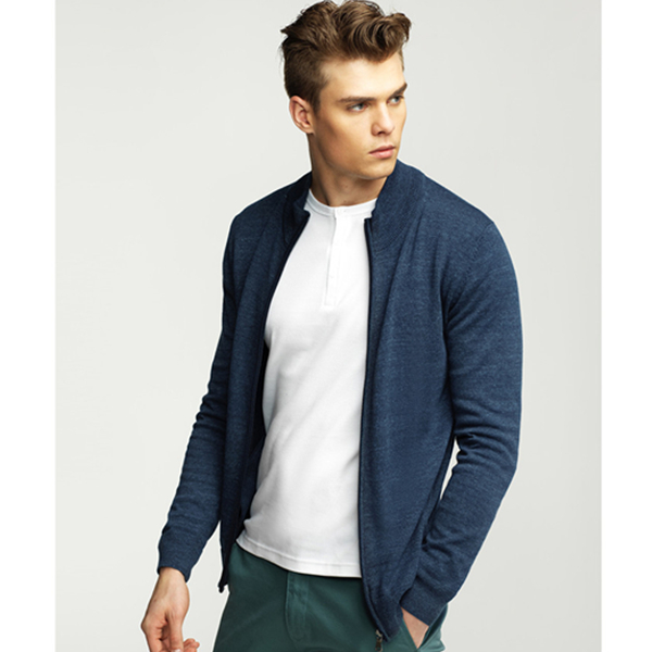 休闲造型！佐丹奴全棉纯色磨毛亨利领打底衣01024605