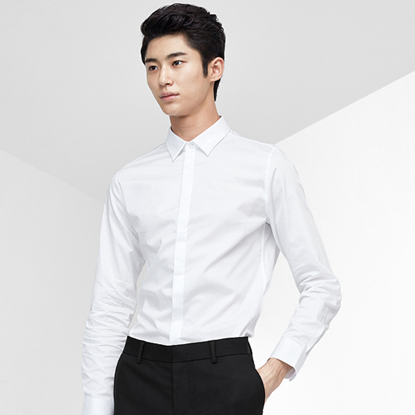 简约设计！GXG男式纯棉长袖衬衫#64803012
