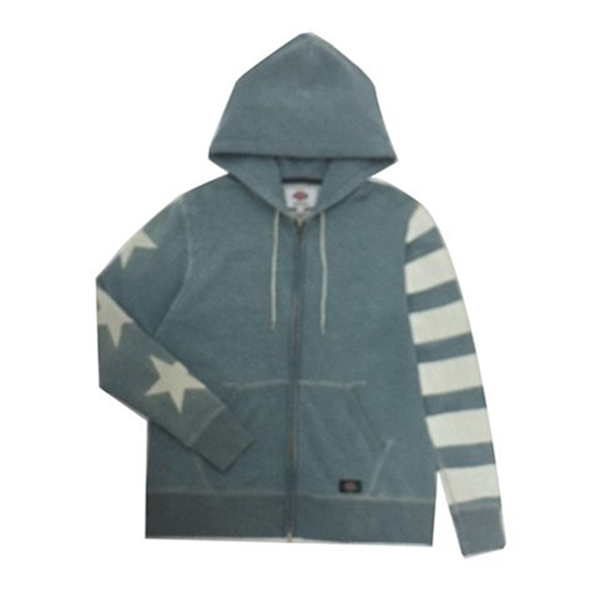 时尚穿搭！Dickies 男式 印花连帽拉链开襟卫衣 151M30WD23