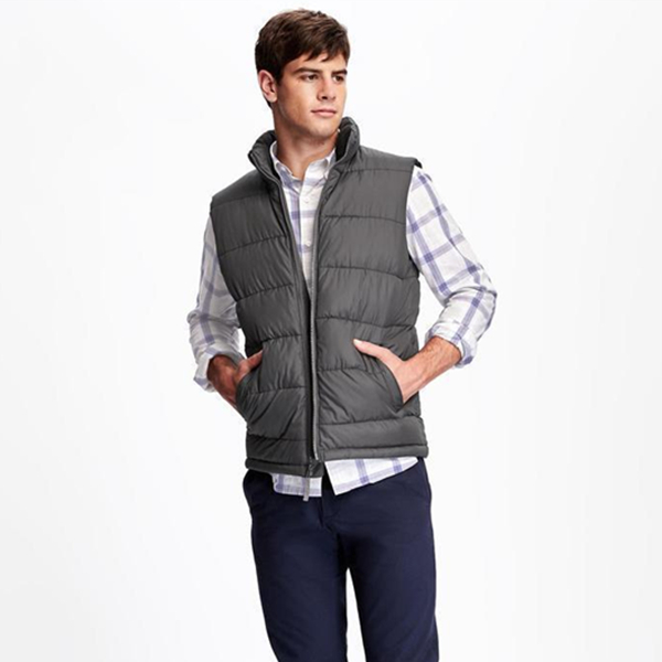 四色齐降！Old Navy绗缝夹克秋冬保暖男士棉背心332696