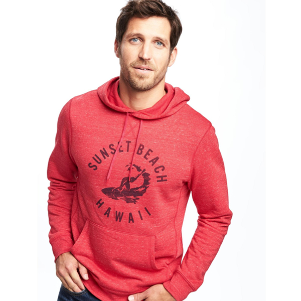 休闲百搭！Old Navy Active抓绒套头连帽卫衣603862