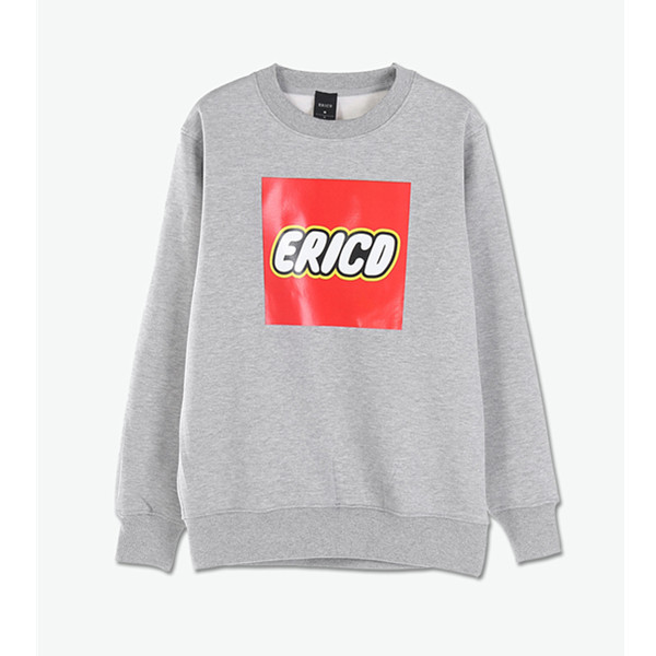 简单有型！ERICD 圆领印花加绒卫衣
