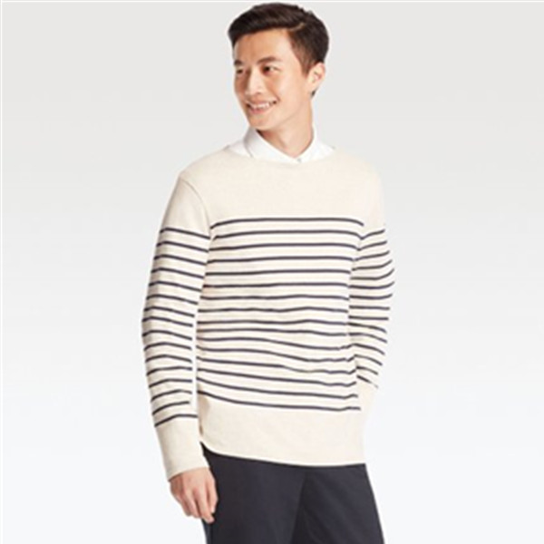 四色可选！UNIQLO优衣库水洗横条T恤(长袖)195166