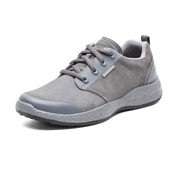 舒适透气！Skechers 斯凯奇 USA 男 RELAXED FIT绑带休闲鞋