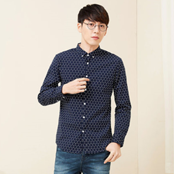 双色可选！森马长袖商务休闲韩版修身衬衫