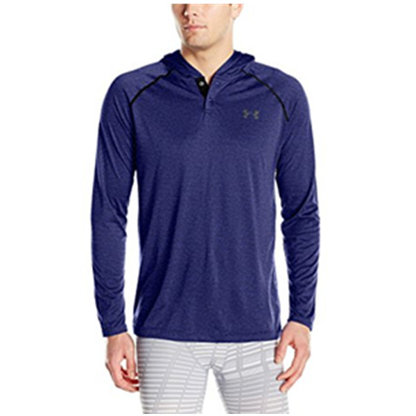 百搭随意！Under Armour Tech Popover男款连帽卫衣