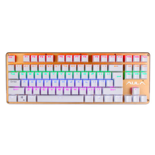 土豪金面板！狼蛛契约者机械键盘