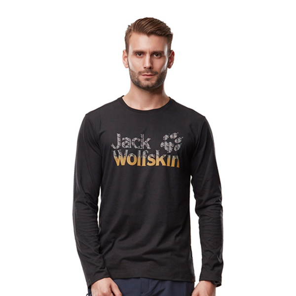舒适多用！Jack Wolfskin 狼爪秋冬户外男透气速干长袖T恤