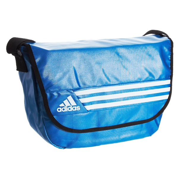 简单便捷！adidas 阿迪达斯 中性 斜肩包 F96651 尊贵蓝 均码