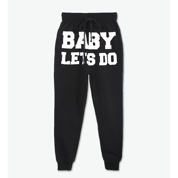 运动休闲！LET'S TEE BABY针织长裤