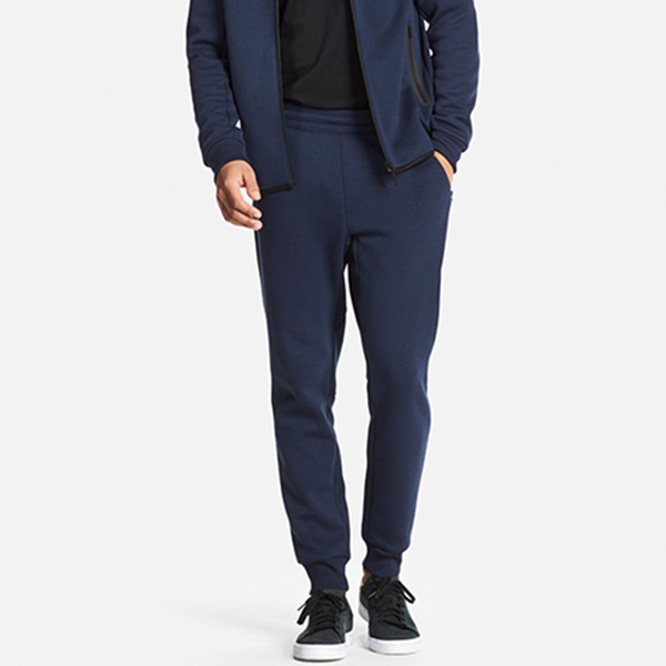 时尚造型！UNIQLO优衣库弹力运动长裤180729