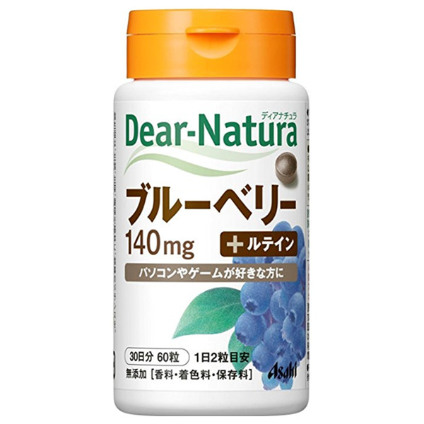 护眼必备！ASAHI 朝日 DEAR-NATURA 蓝莓 叶黄素 护眼胶囊