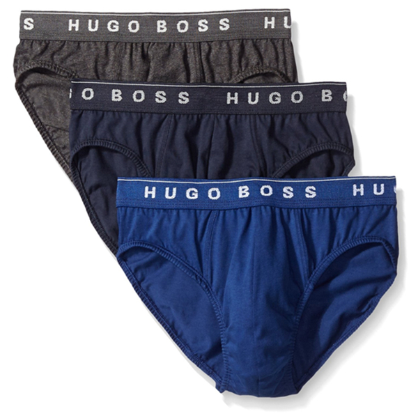 优雅合身！Hugo Boss 3条装男士全棉三角内裤