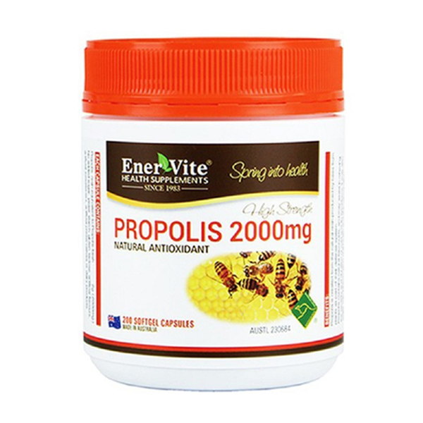 营养丰富！EnerVite 澳乐维他 强力蜂胶软胶囊 2000mg/粒 200粒