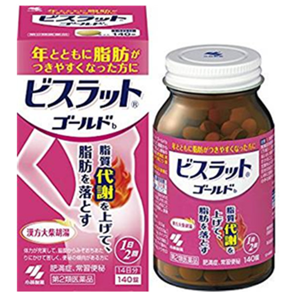 中药瘦身更安全！KOBAYASHI 汉方大柴胡汤 腹部排油片 140粒