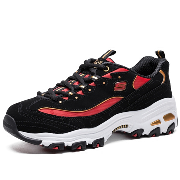 女王节预售！Skechers斯凯奇D'lites黑红明星熊猫鞋66666005