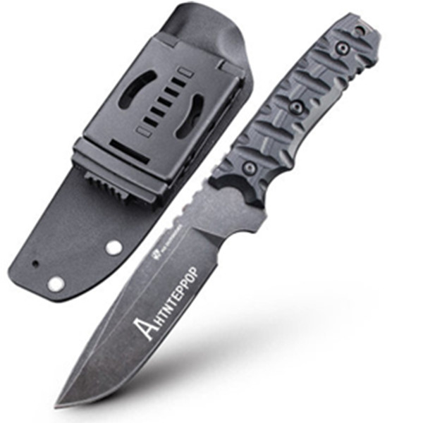 高硬度钢材！汉道阿尔法户外战术高硬度丛林直刀野外防身刀具