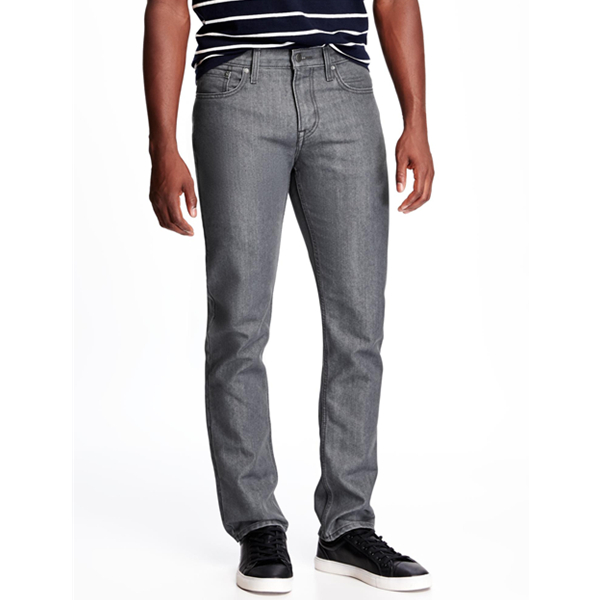 女王节好价！Old Navy灰色直筒水洗牛仔裤225562