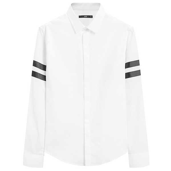 简约精致！GXG白色斯文长袖衬衫#171803514