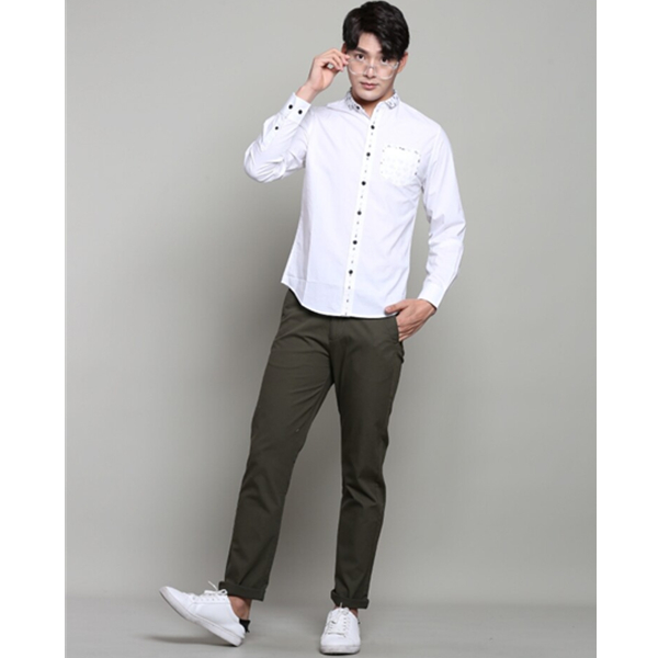 女王节好价！真维斯个性拼接印花长袖衬衣61-131519