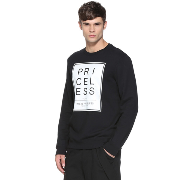 型格单品！TRENDIANO棉质圆领套头卫衣外套3HC304498P