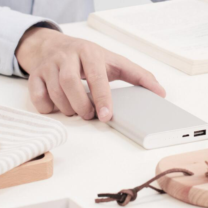 9重保护！MI 小米 10000mAh移动电源2代 银色