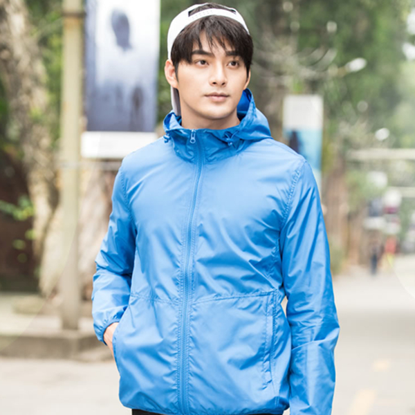 易穿易搭！真维斯可折叠防嗮衣连帽外套71-122001