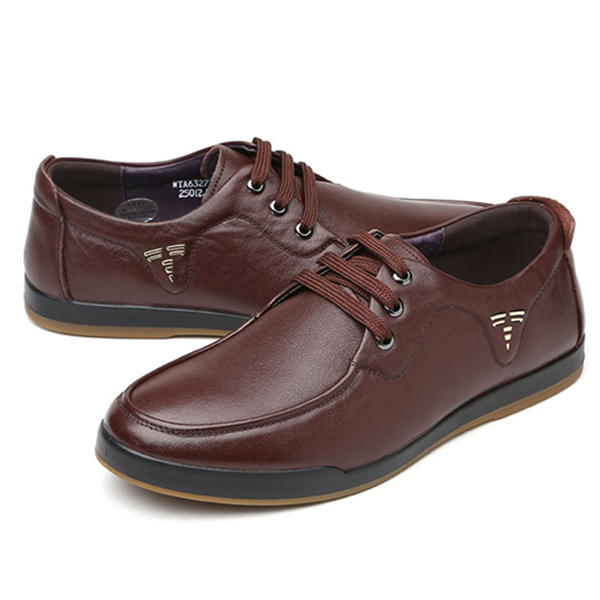 休闲百搭！红蜻蜓真皮男鞋WTA63271