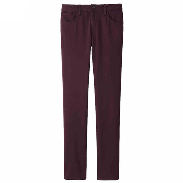 修身时尚！UNIQLO优衣库弹力紧身窄口彩色长裤172733