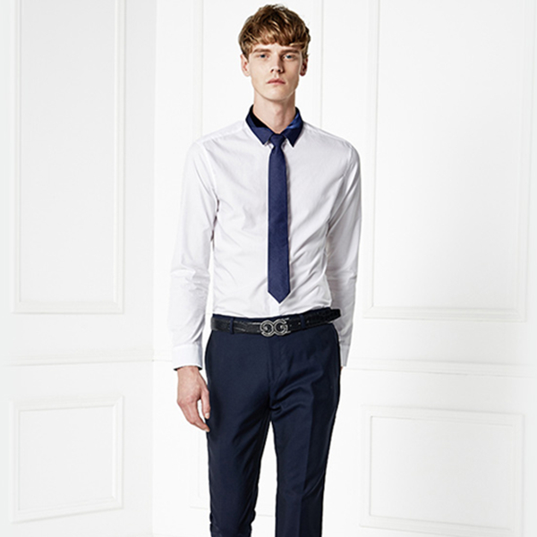 特码好价！GXG男士时尚潮款白色长袖衬衫#43103218