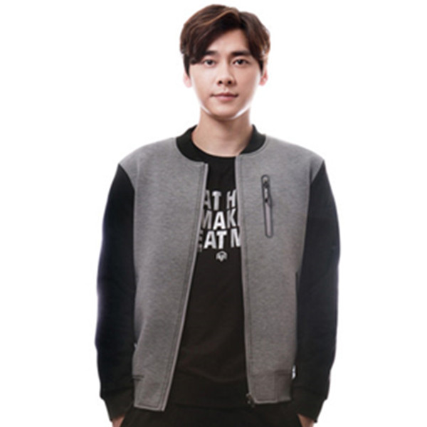 李易峰同款！美特斯邦威开衫卫衣空气棉棒球服外套