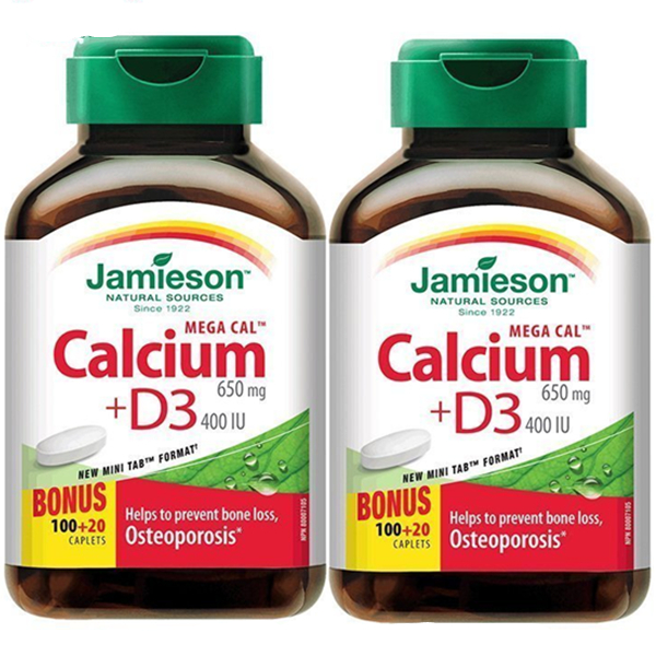 原装进口！健美生维生素D3钙片120片*2瓶