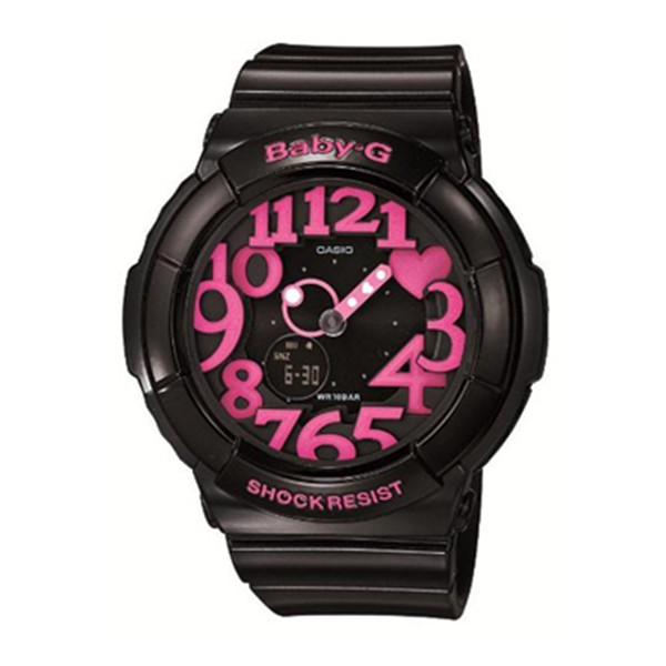 炫酷！CASIO 卡西欧 BGA-130-1B 女款电子手表