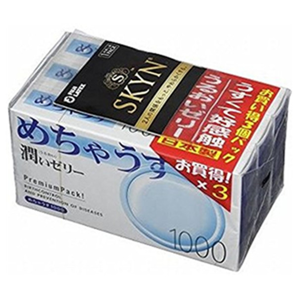 触感极佳！不二超薄1000 防脱落避孕套 含润滑剂 12只装&times;3盒